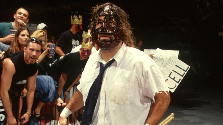 Mankind walking to the ring