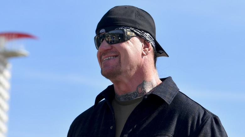 The Undertaker smiling