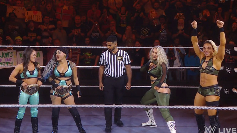 The four women in the ring