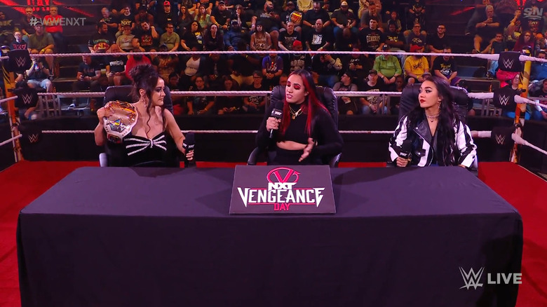 Valkyria, Perez, and Ava in the ring