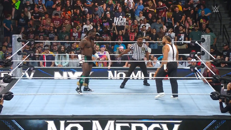 Femi and D'Angelo in the ring