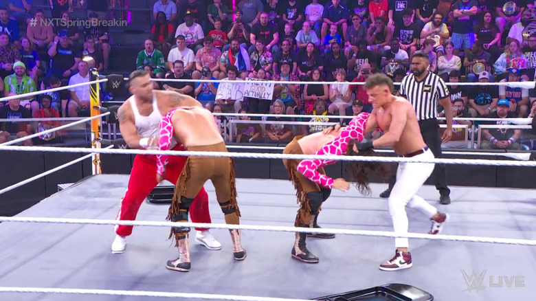 The four men in the ring