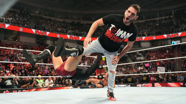 Johnny Gargano hits a superkick