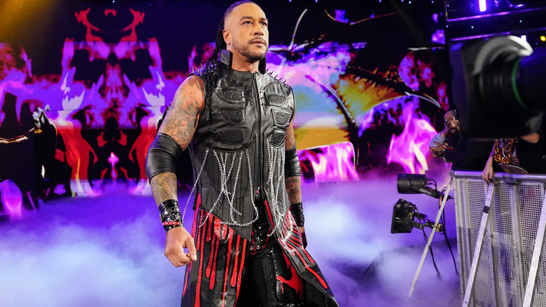 Damian Priest walks to the ring on "WWE Raw."