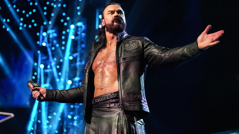 Drew McIntyre spreads his arms wide