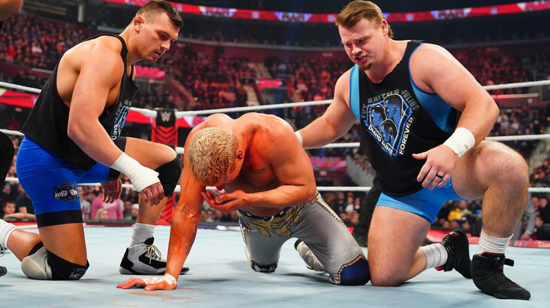 The Creeds come to the aid of Cody Rhodes