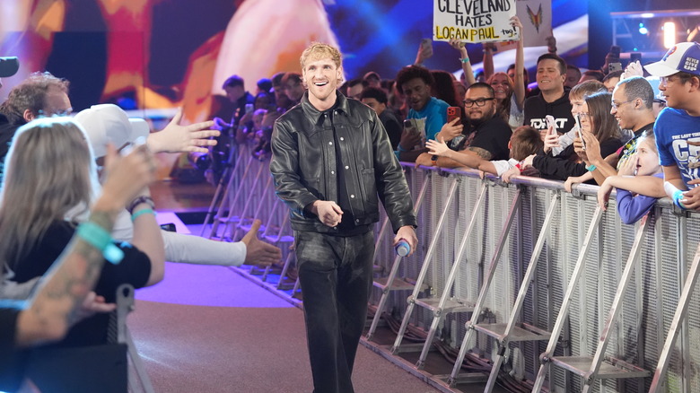 Logan Paul makes his entrance on "WWE Raw"