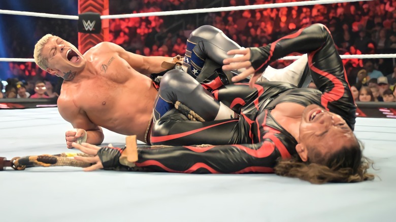 Cody Rhodes battling Shinsuke Nakamura