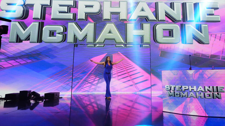 Stephanie McMahon walks on stage
