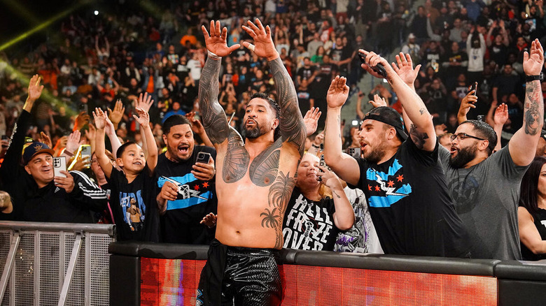 Jey Uso with his fans