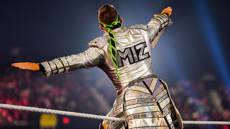 The Miz spreading his arms