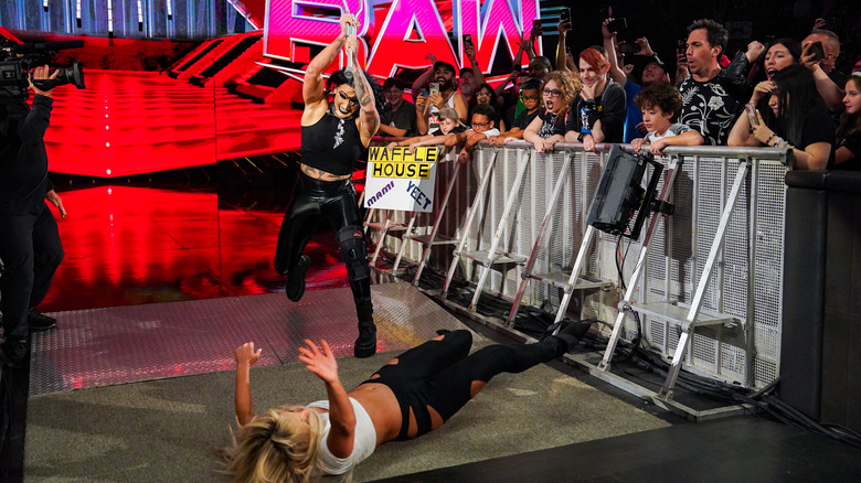 Rhea Ripley attacks Liv Morgan