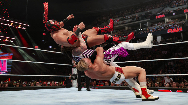 A triple german suplex on Raw