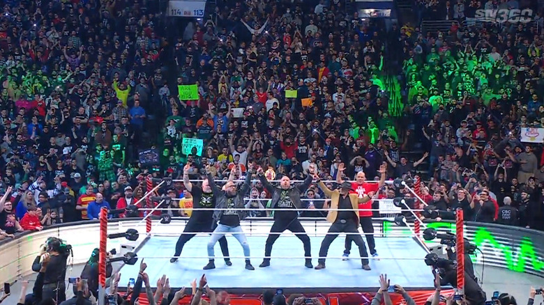 DX and Angle in the ring 