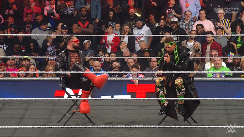 Rollins and Miz in the ring