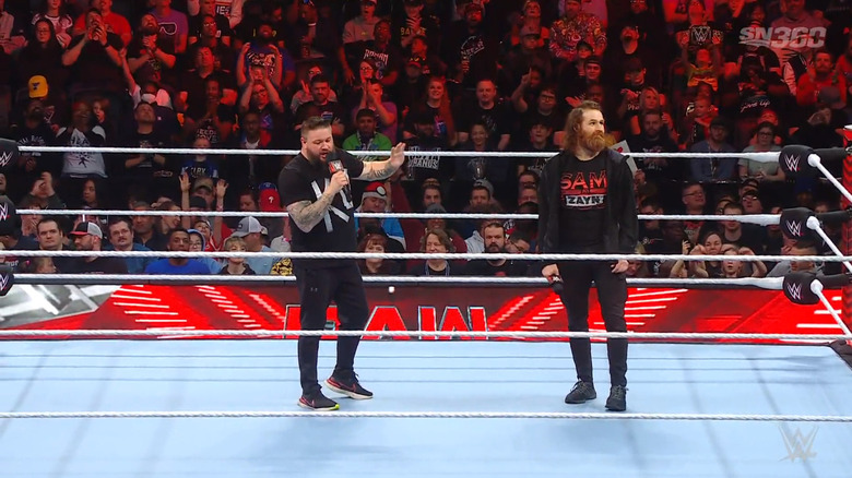 Owens and Zayn in the ring