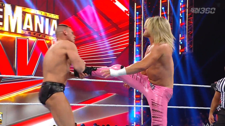 GUNTHER catching Ziggler's boot