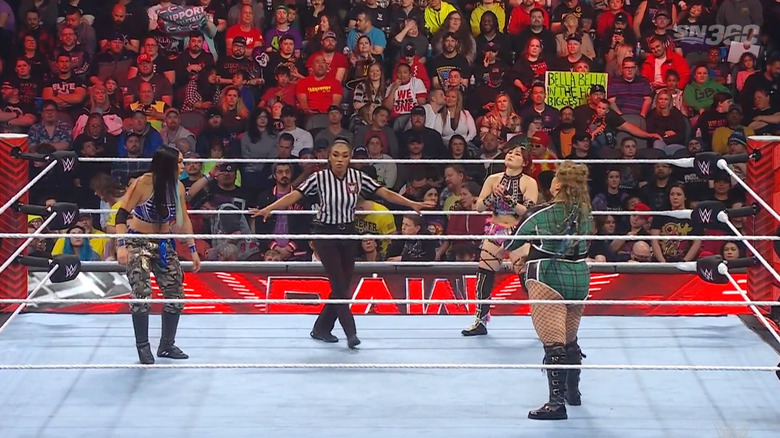 The three women in the ring