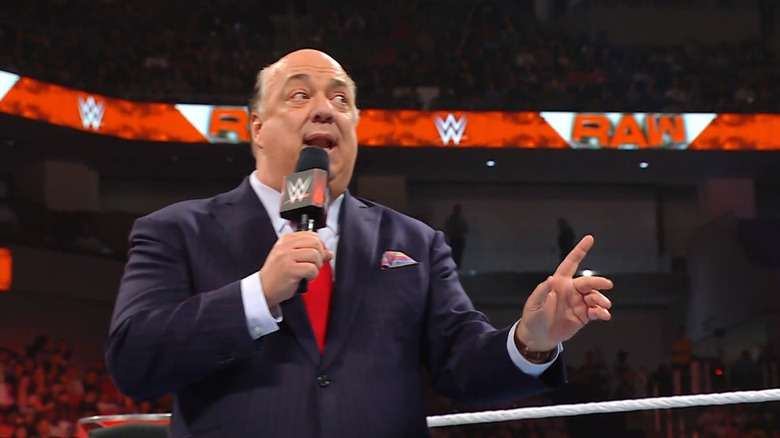 Heyman in the ring