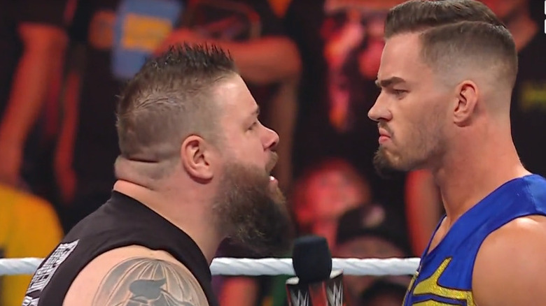 Owens and Theory face off in the ring