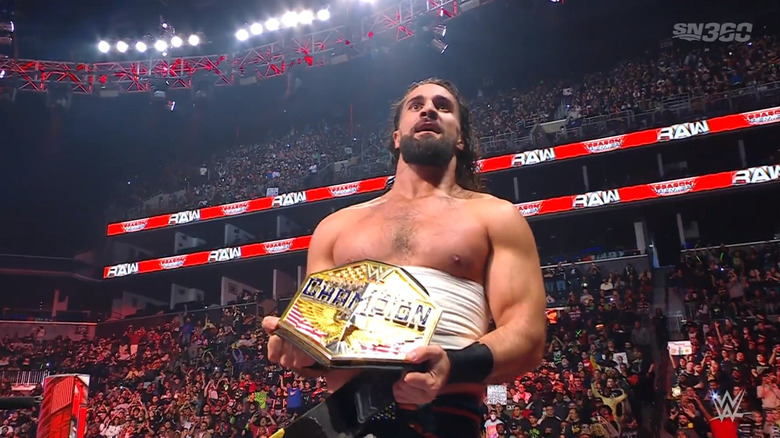 Rollins with the United States Championship