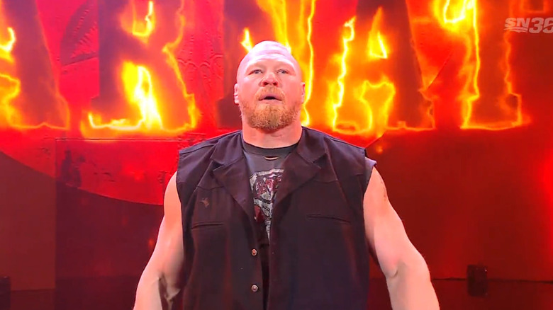 Lesnar heading to the ring