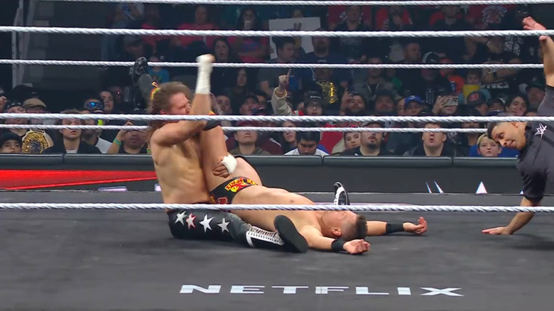 Zayn pinning Miz