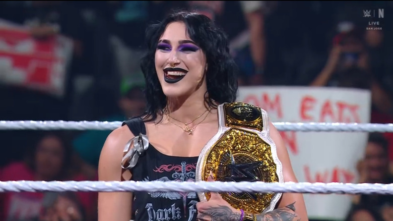 Ripley smiling in the ring