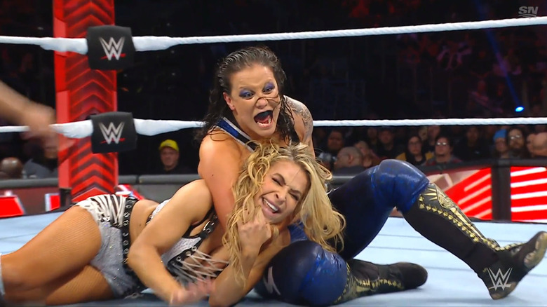 Baszler with a hold locked in on Natalya