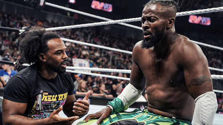 Woods and Kingston at ringside