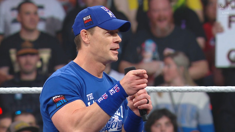 Cena speaking in the ring