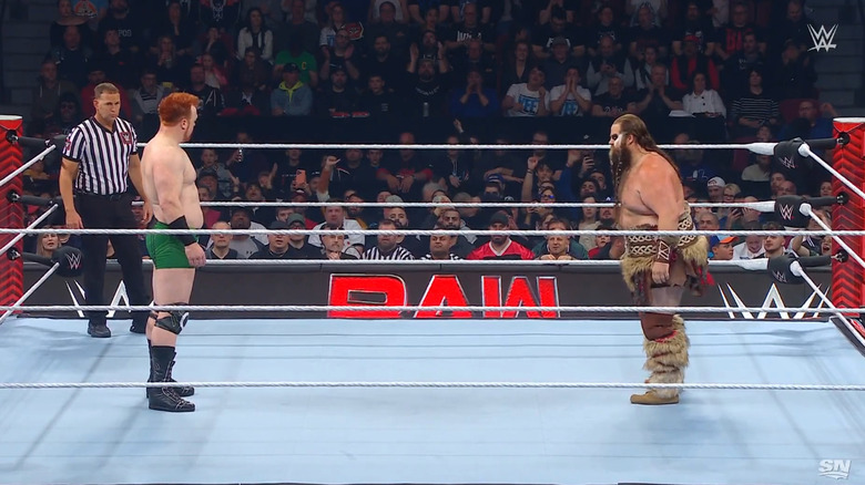 Sheamus and Ivar in the ring