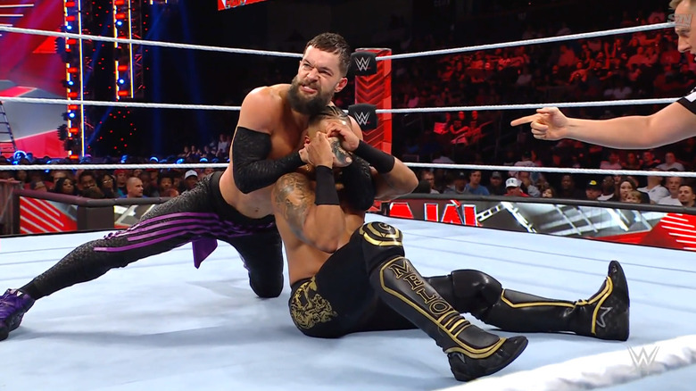 Balor with a submission locked in 