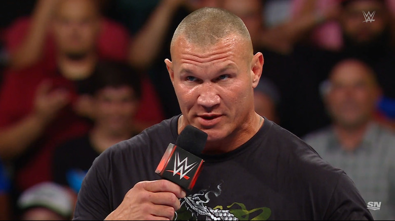 Orton speaking in the ring