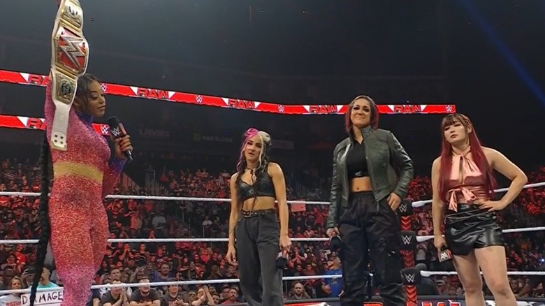 Bayley, Dakota Kai, IYO SKY with Bianca Belair