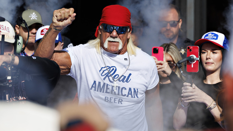 Hulk Hogan raises a first