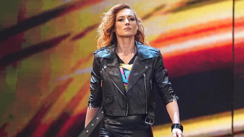 Becky Lynch making her WWE entrance
