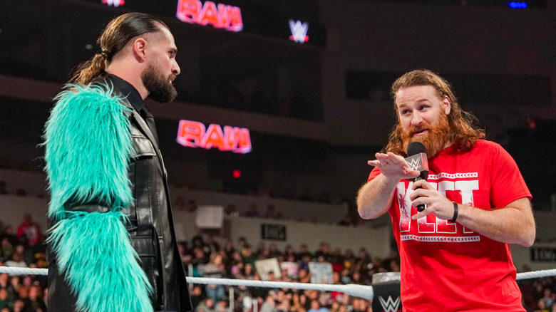 Seth Rollins and Sami Zayn on WWE Raw