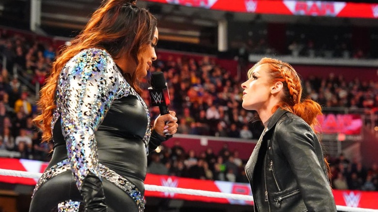 Becky Lynch and Nia Jax go face to face