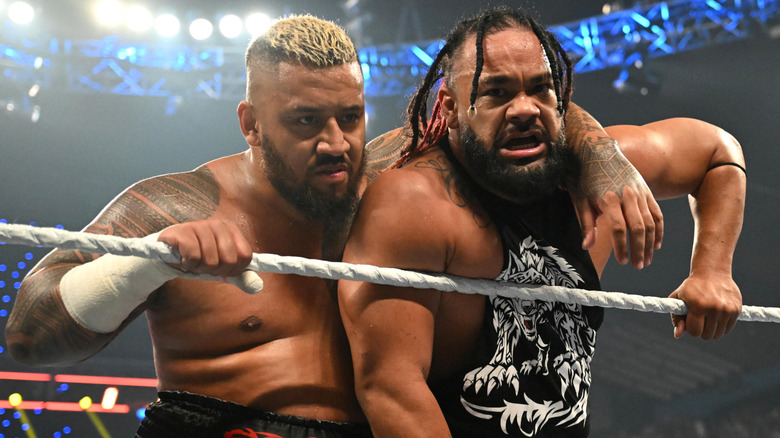 Solo Sikoa, with his arm around Jacob Fatu