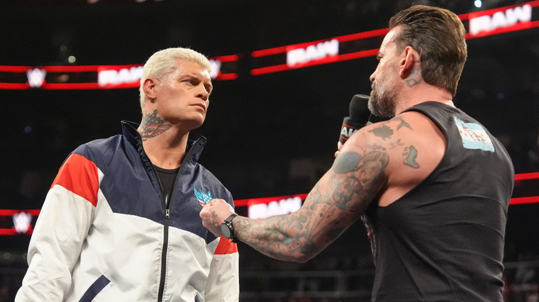 Cody Rhodes and CM Punk on WWE Raw