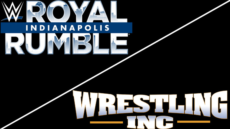 The WWE Royal Rumble logo and the Wrestling Inc logo