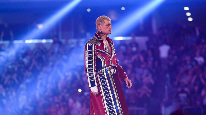 Cody Rhodes makes his entrance 