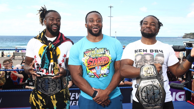 The New Day hanging out a few years ago