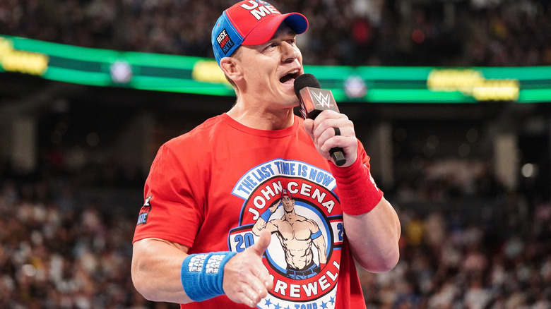 John Cena cutting a promo