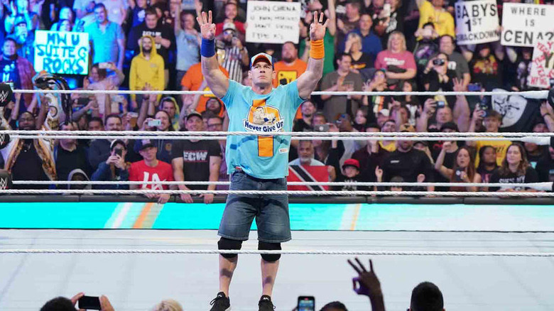 John Cena raising arms