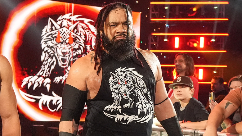 Jacob Fatu walks to the ring on "WWE SmackDown"