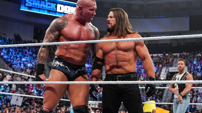 Randy Orton stares down AJ Styles