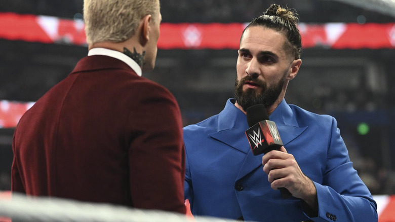 Seth Rollins talks to Cody Rhodes