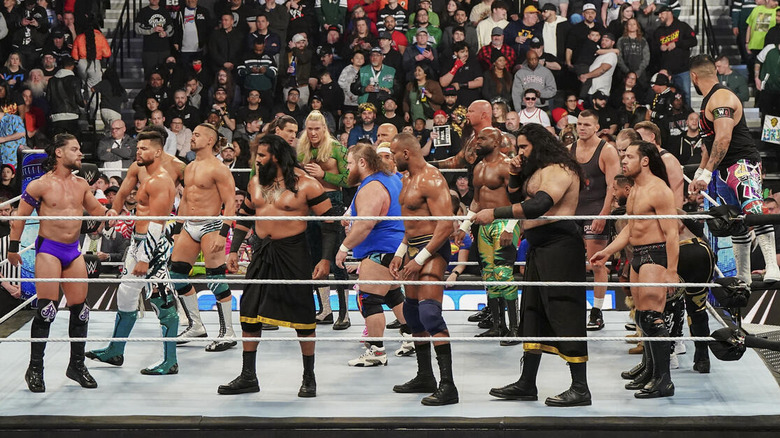 The entire field for the Andre The Giant Memorial Battle Royal